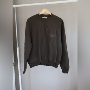 Essentials Fear of God Off Black Crewneck Mens Size Small